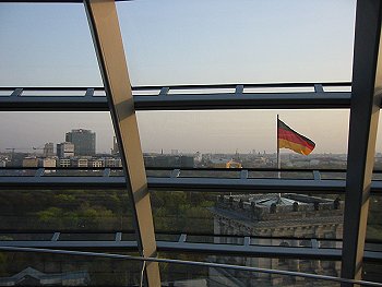 Tramonto dalla sommit del Reichstag
