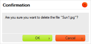 Deleting a file in CKFinder