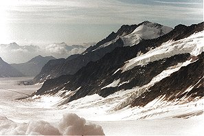 Vista sul ghiacciaio da oltre 3500 mt