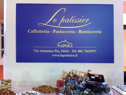 Le specialit� del pasticciere Antonio Del Gaudio che ha deliziato i visitatori