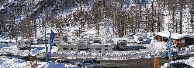 L'area attrezzata "Tschaval" in loc. Staffall a Gressoney La Trinitè