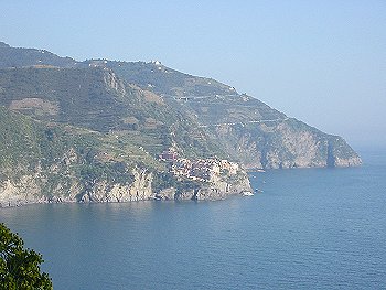 Vista mare da Corniglia verso Manarola