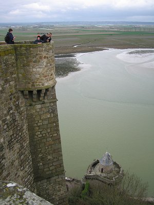 La vista dall'Abbazia di Mont St. Michel