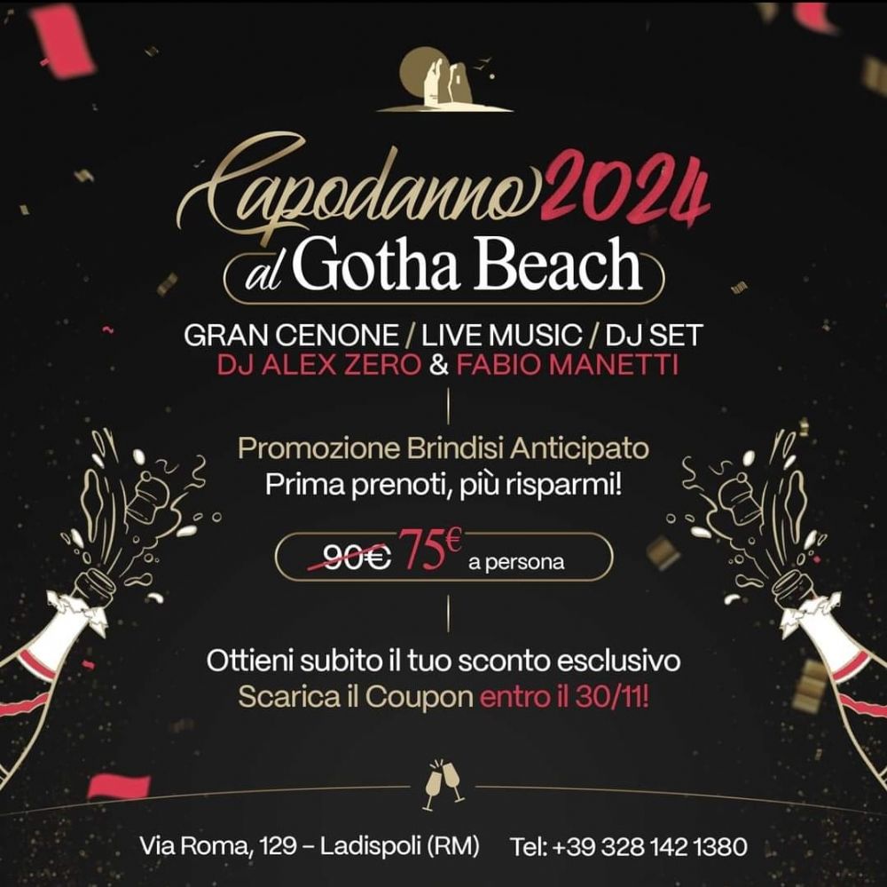 Capodanno 2024 al Gotha Beach