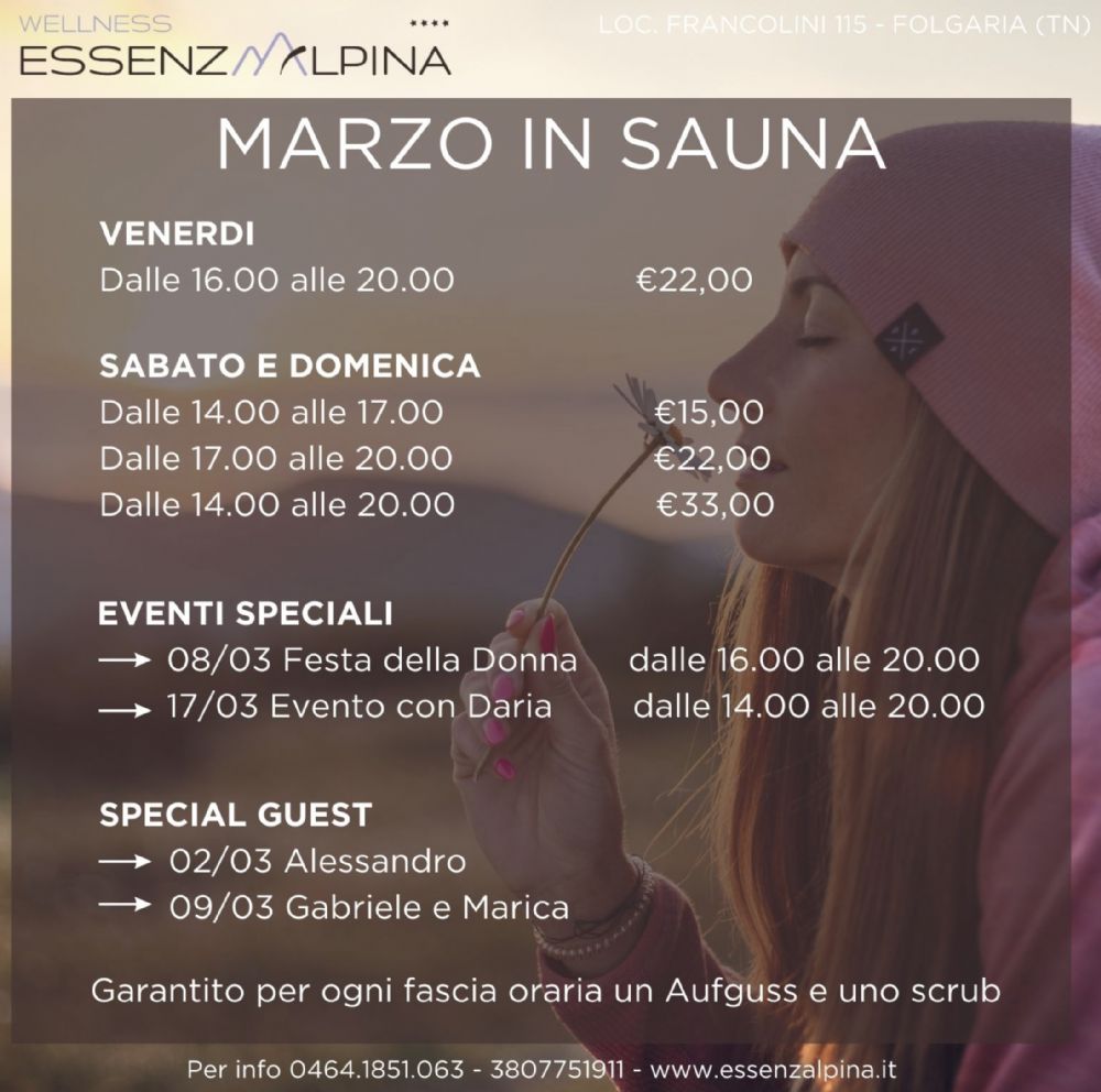 Marzo in sauna!