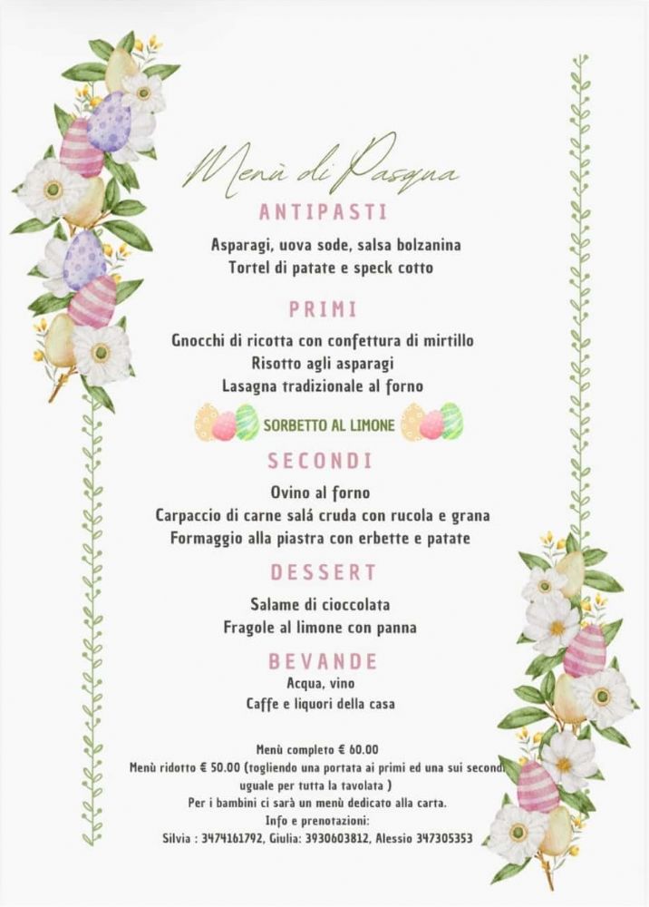 Pranzo di Pasqua 2026