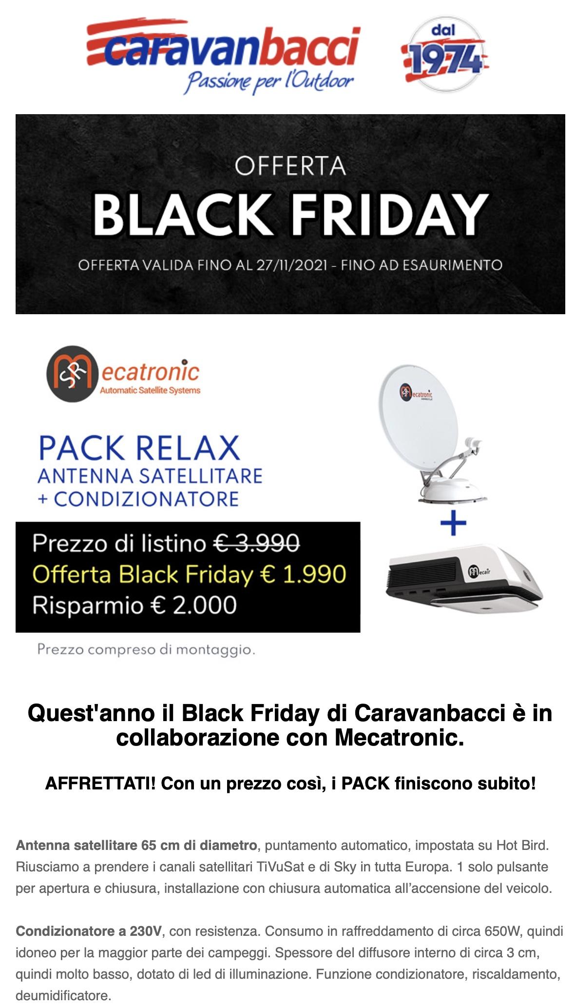Offerta Black Friday - Pack relax Mecatronic