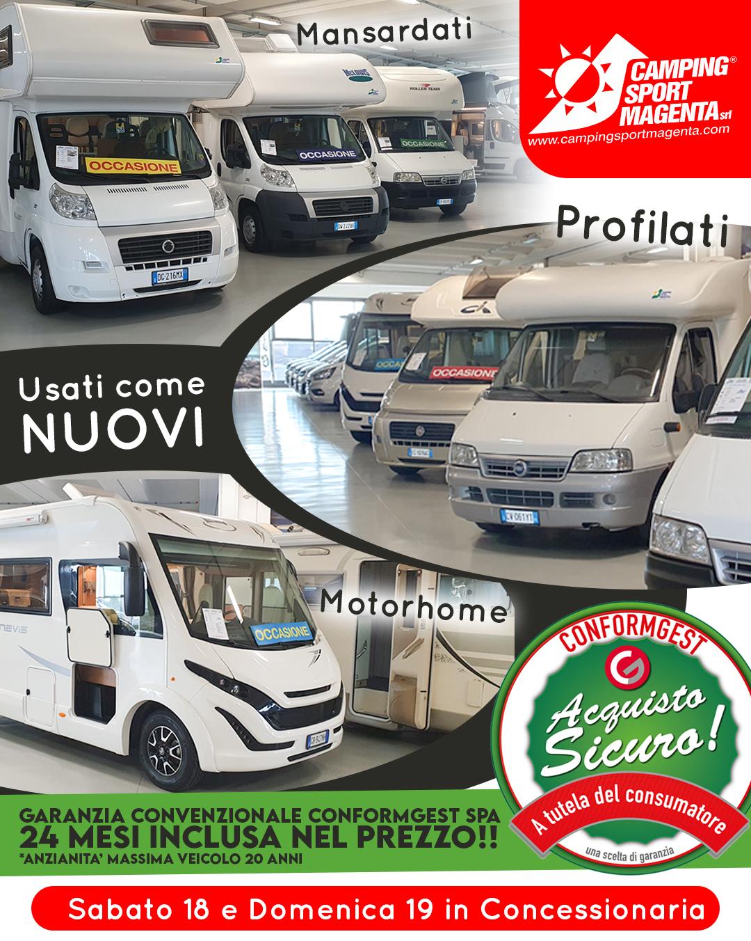 SABATO E DOMENICA 24 MESI GARANZIA CONFORMITA' SUI NOSTRI USATI