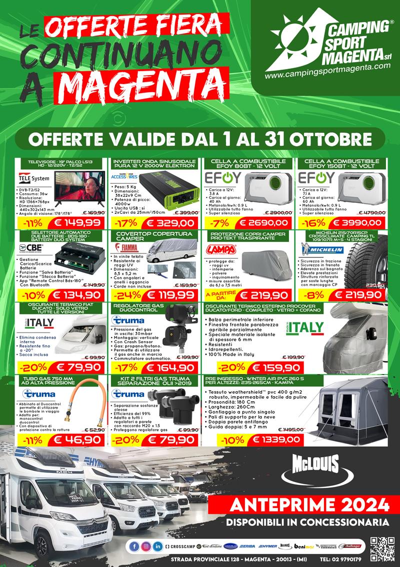 Le nostre offerte di ottobre