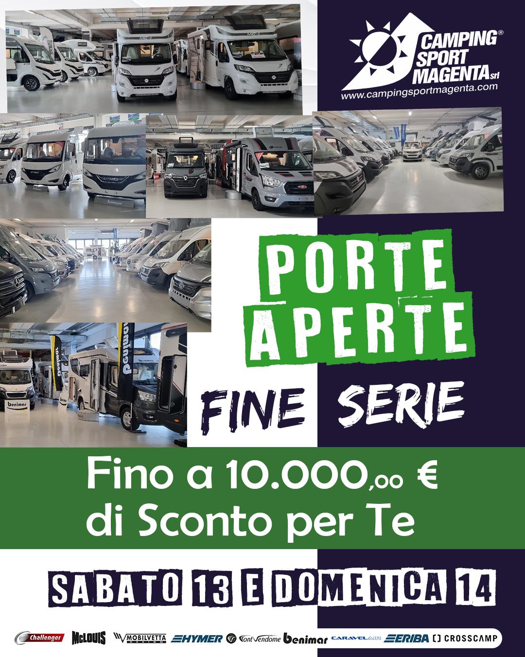 WEEK-END DI SALDI AL CAMPING SPORT MAGENTA.. SABATO E DOMENICA!!!