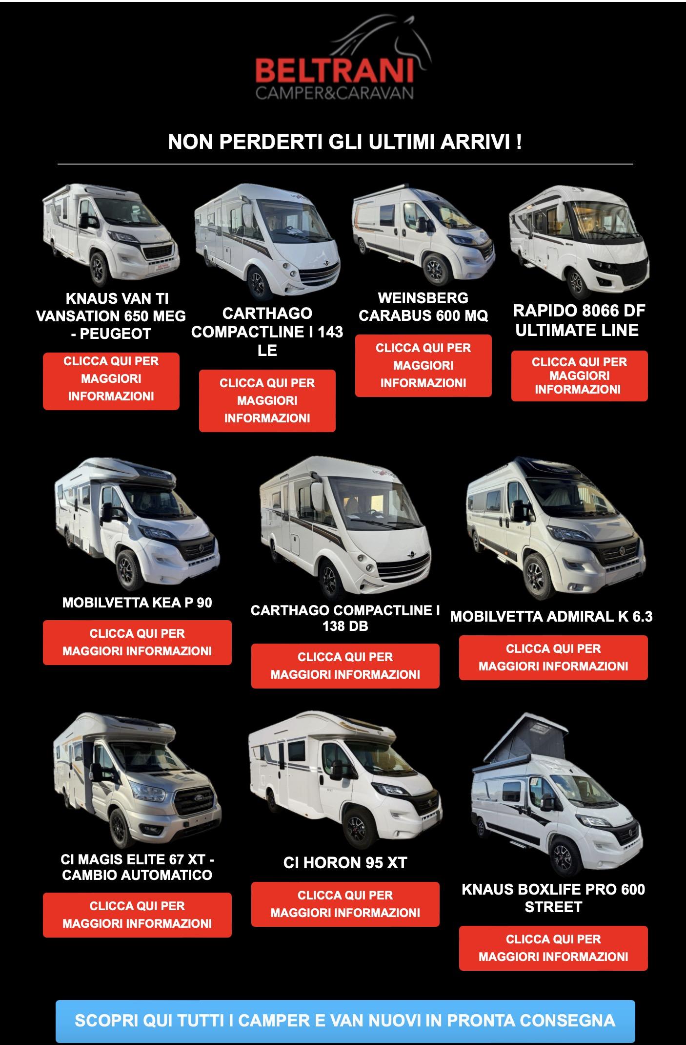 Ultimi arrivi e offerte sui veicoli pronta consegna