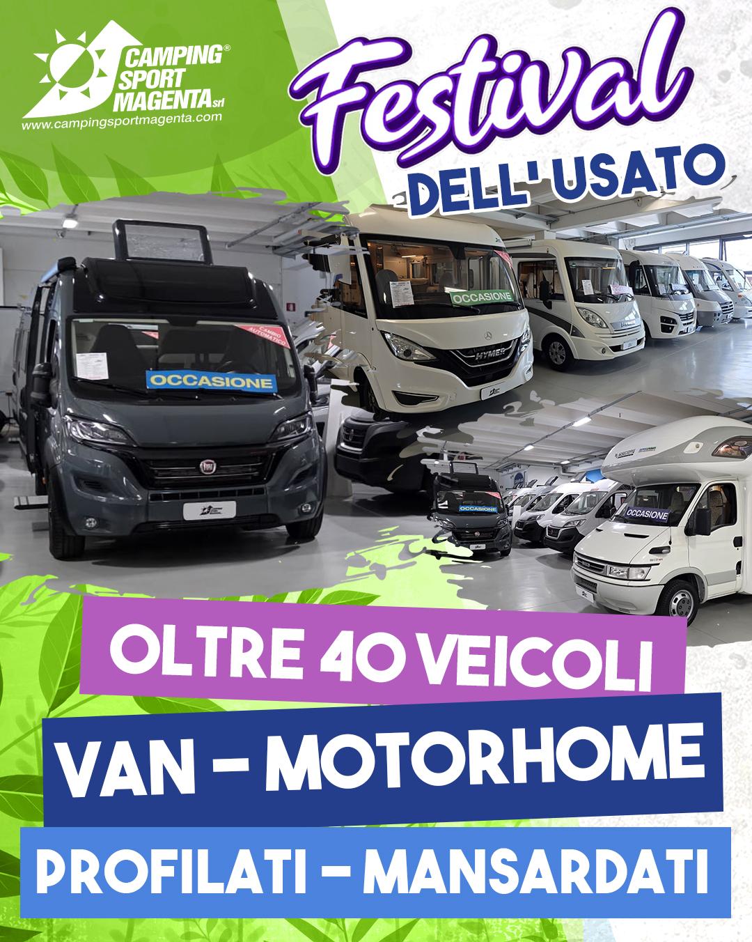 31 MAGGIO - 1 E 2 GIUGNO VI ASPETTIAMO CON IL FESTIVA DELL'USATO