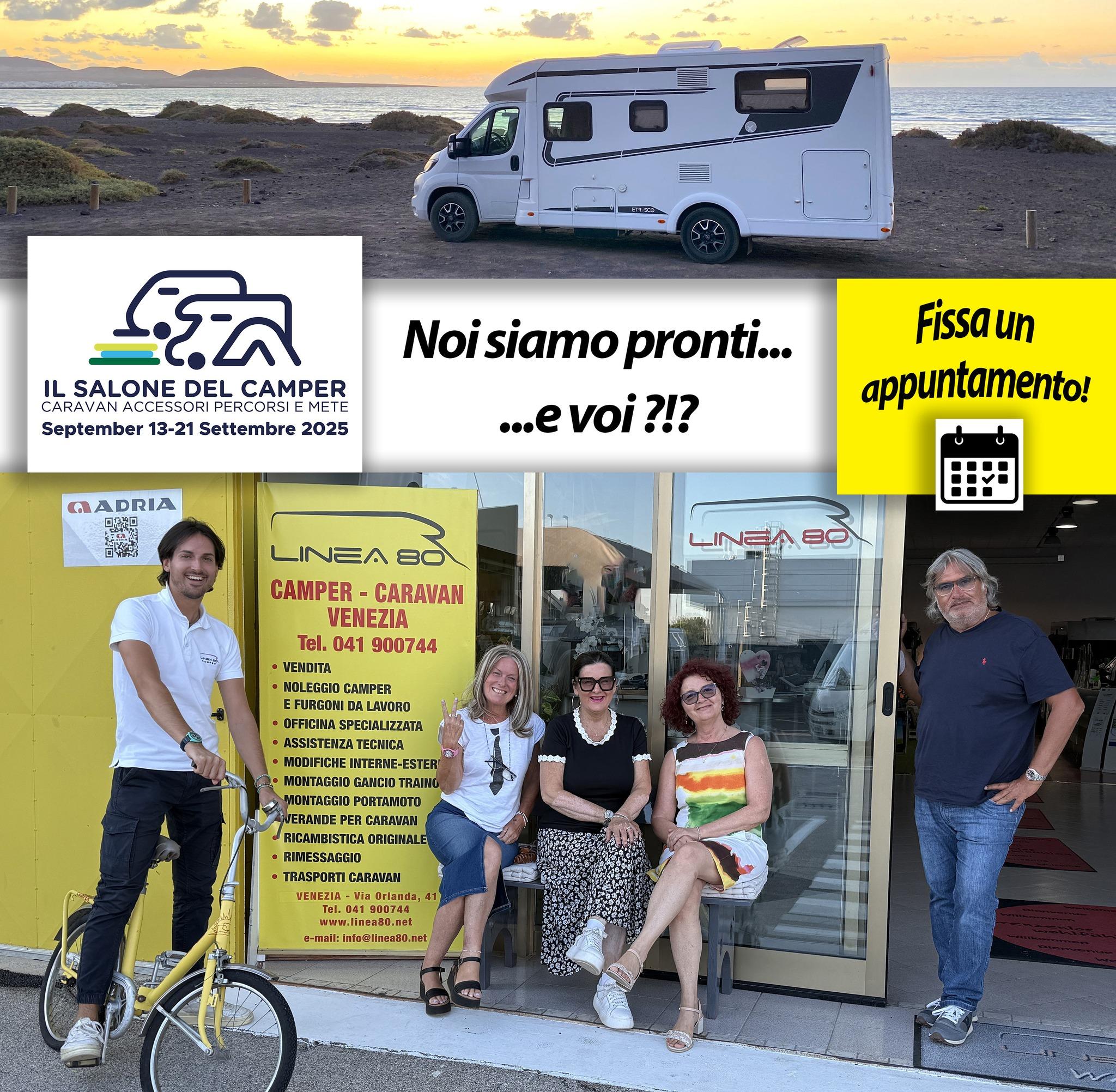LINEA 80 presente la Salone del Camper di Parma, fissa un appuntamento