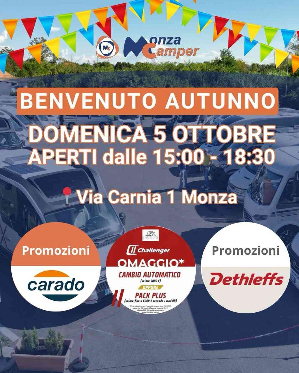 Porte Aperte a Monzacamper - Save the Date - 28 Settembre!