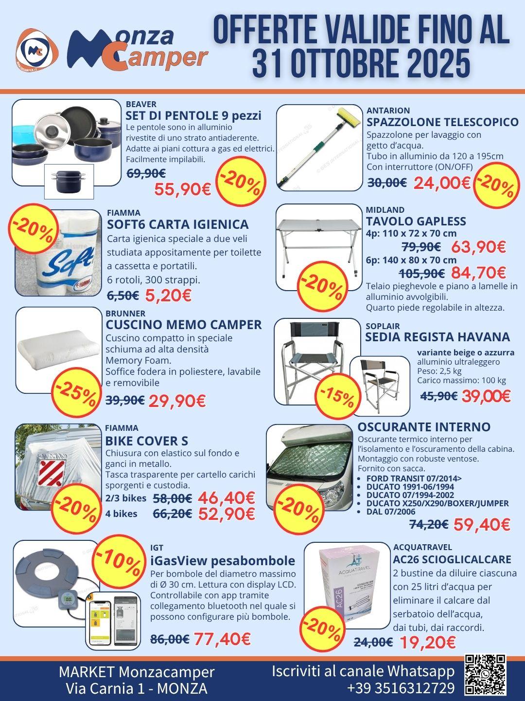 Market Accessori: Promozioni OTTOBRE!