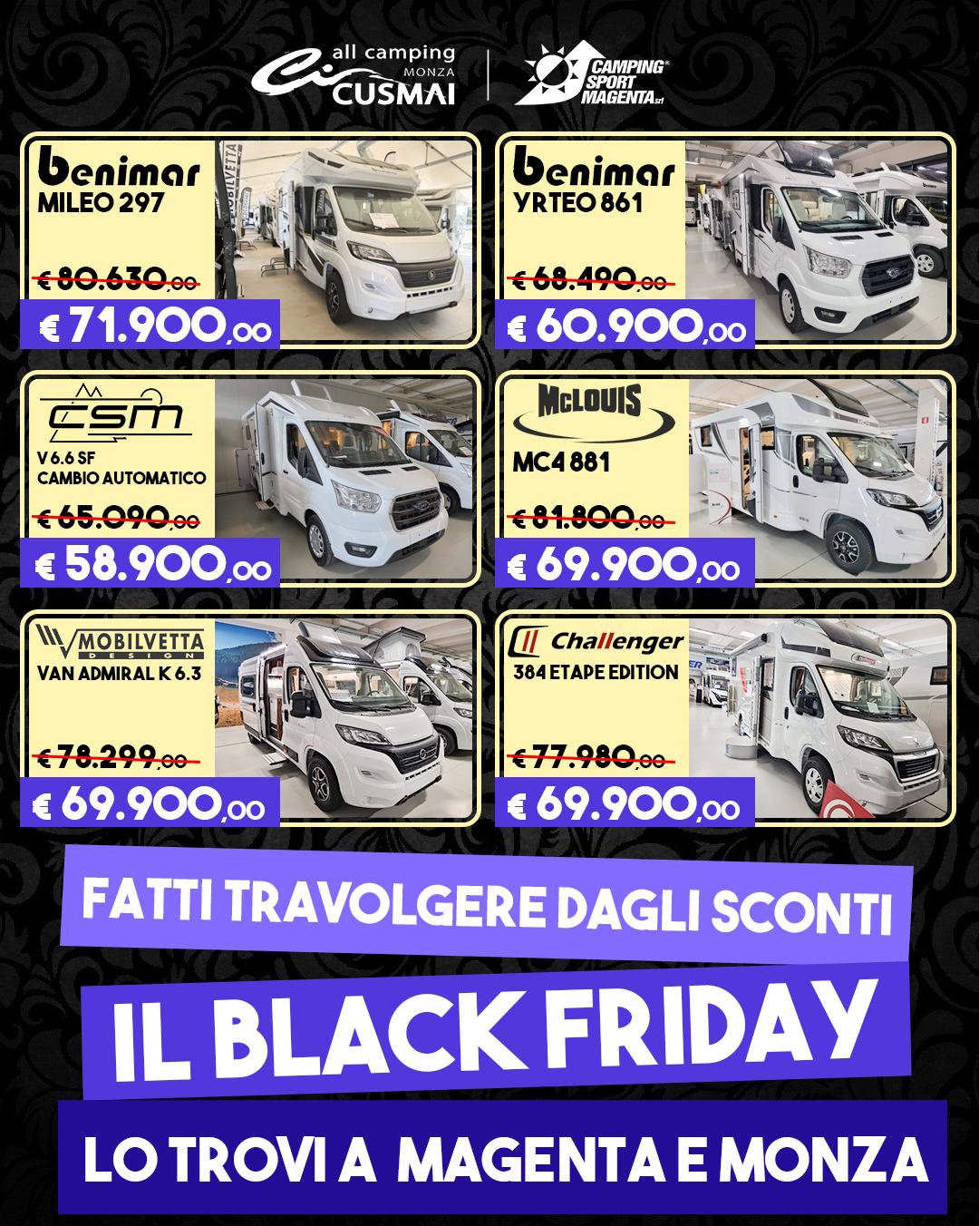 Black Friday Camping Sport Magenta! Fino al 30/11