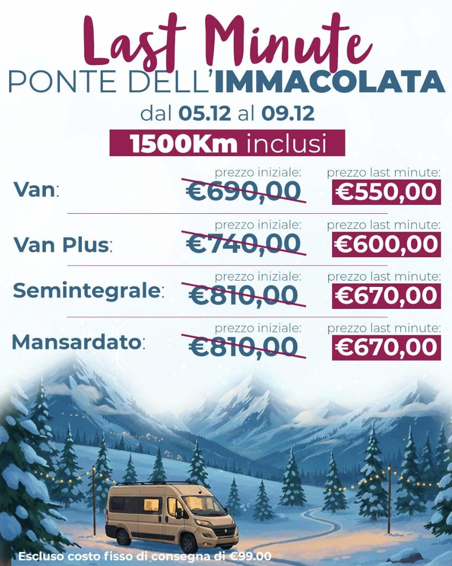 Last minute Ponte Immacolata