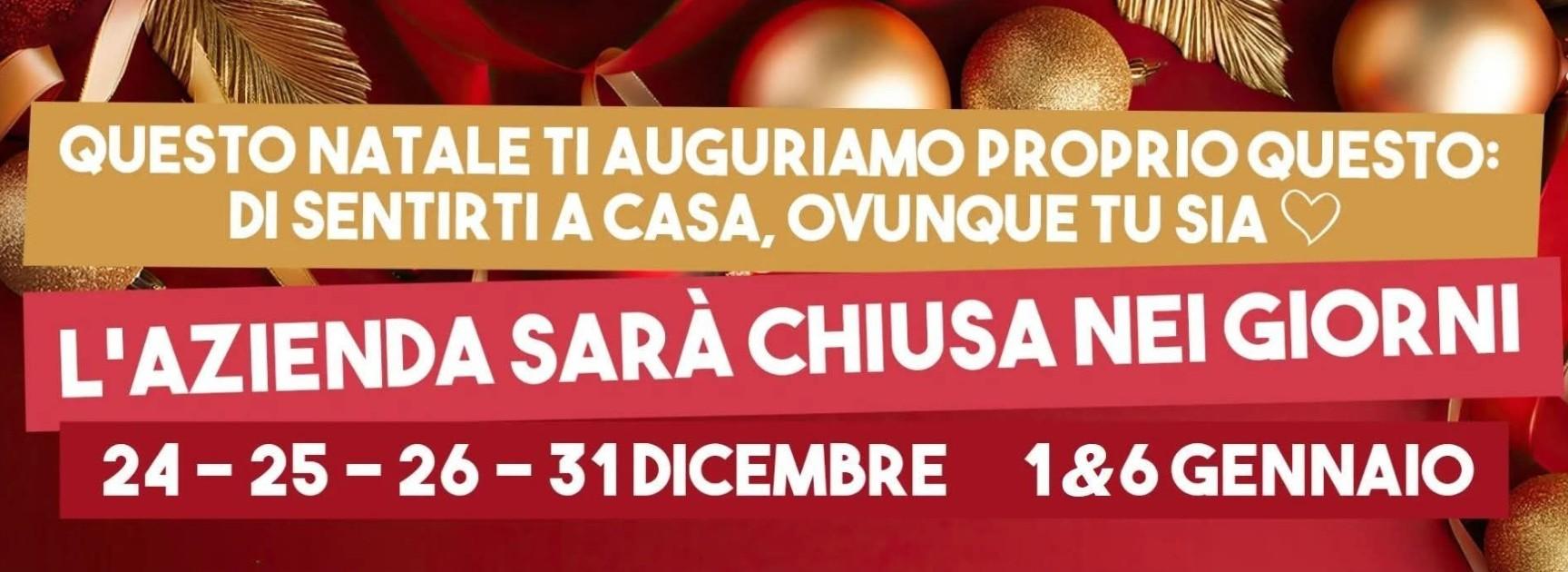 CHIUSI 24-25-26 DICEMBRE!!! BUONE FESTE!!!