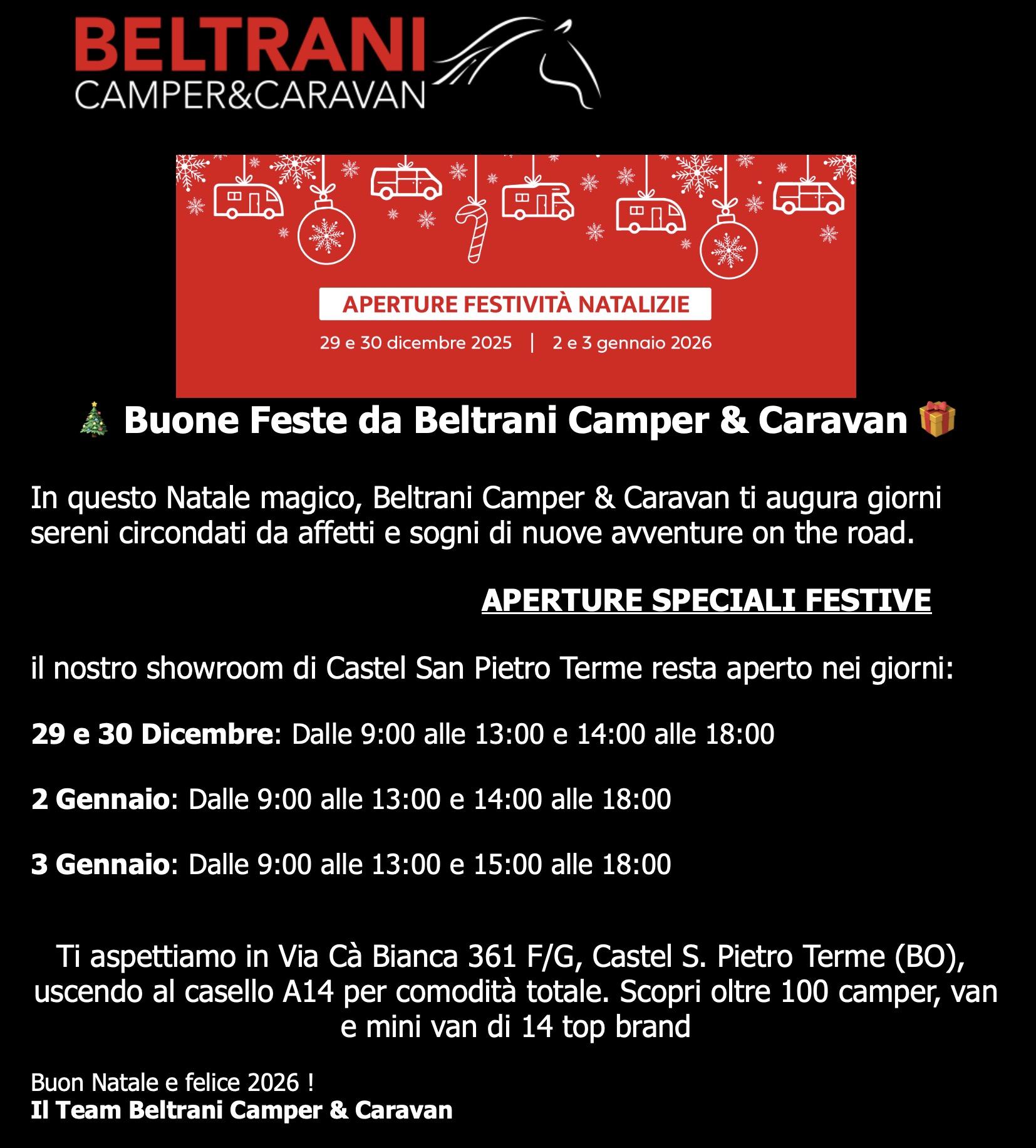 Buone feste e aperture speciali