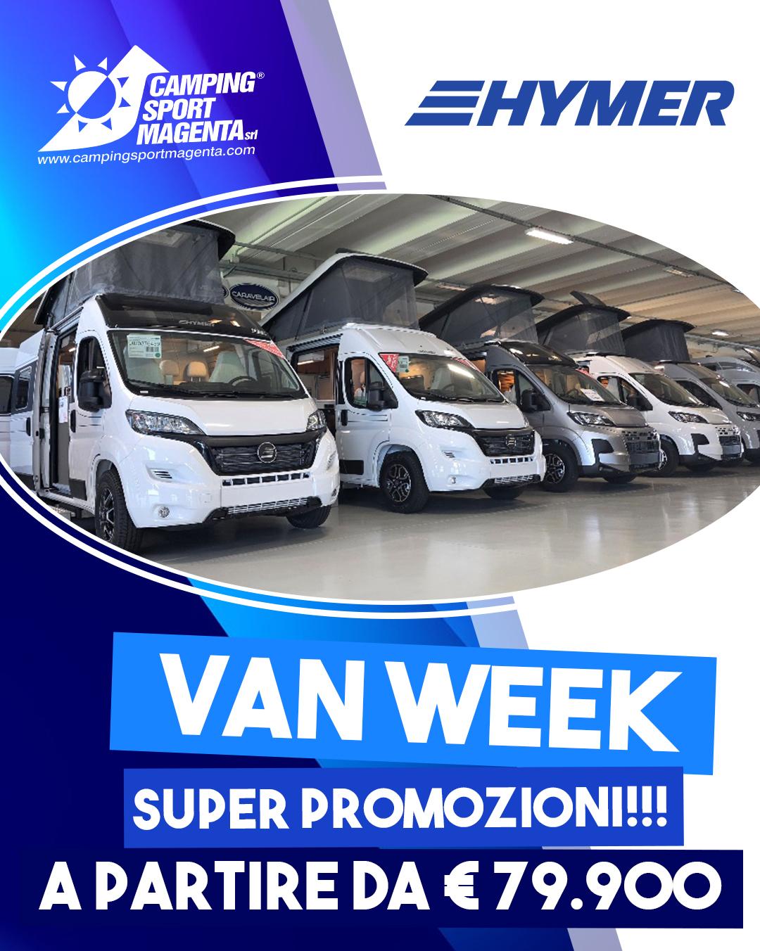 SABATO 11 E DOMENICA 12 APRILE C'E' LA HYMER VAN WEEK!!! 