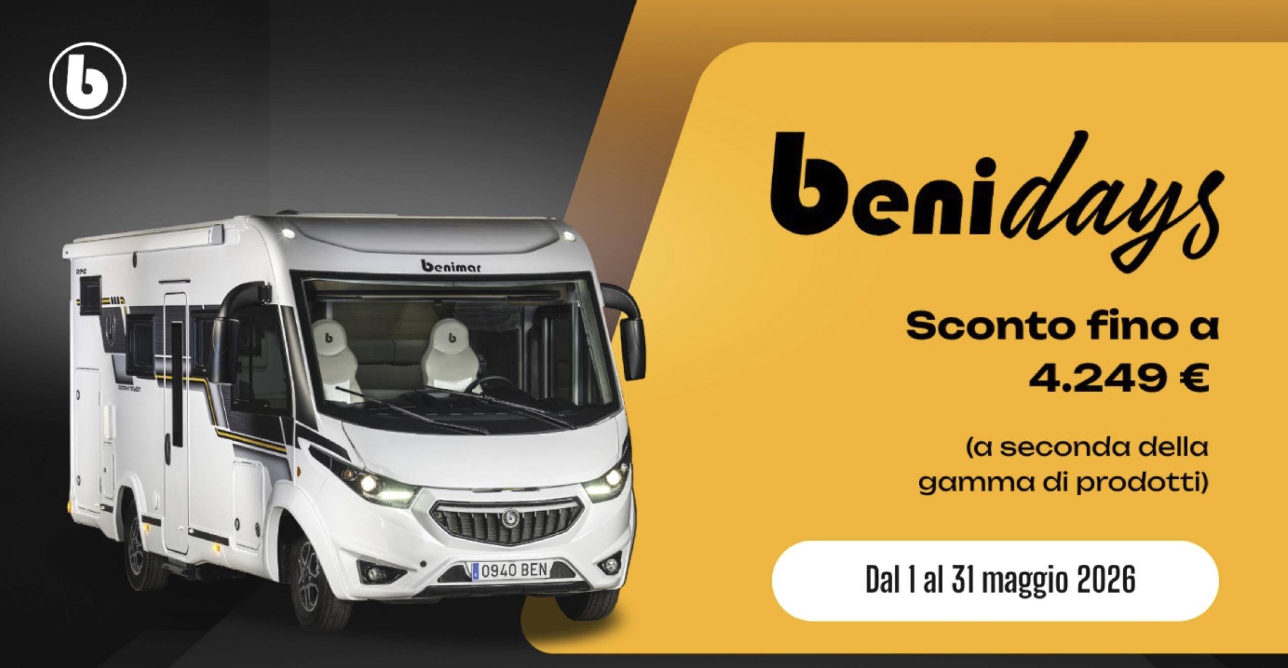 Fino a 4249€ di sconto con i Benidays.  Solo a Maggio!