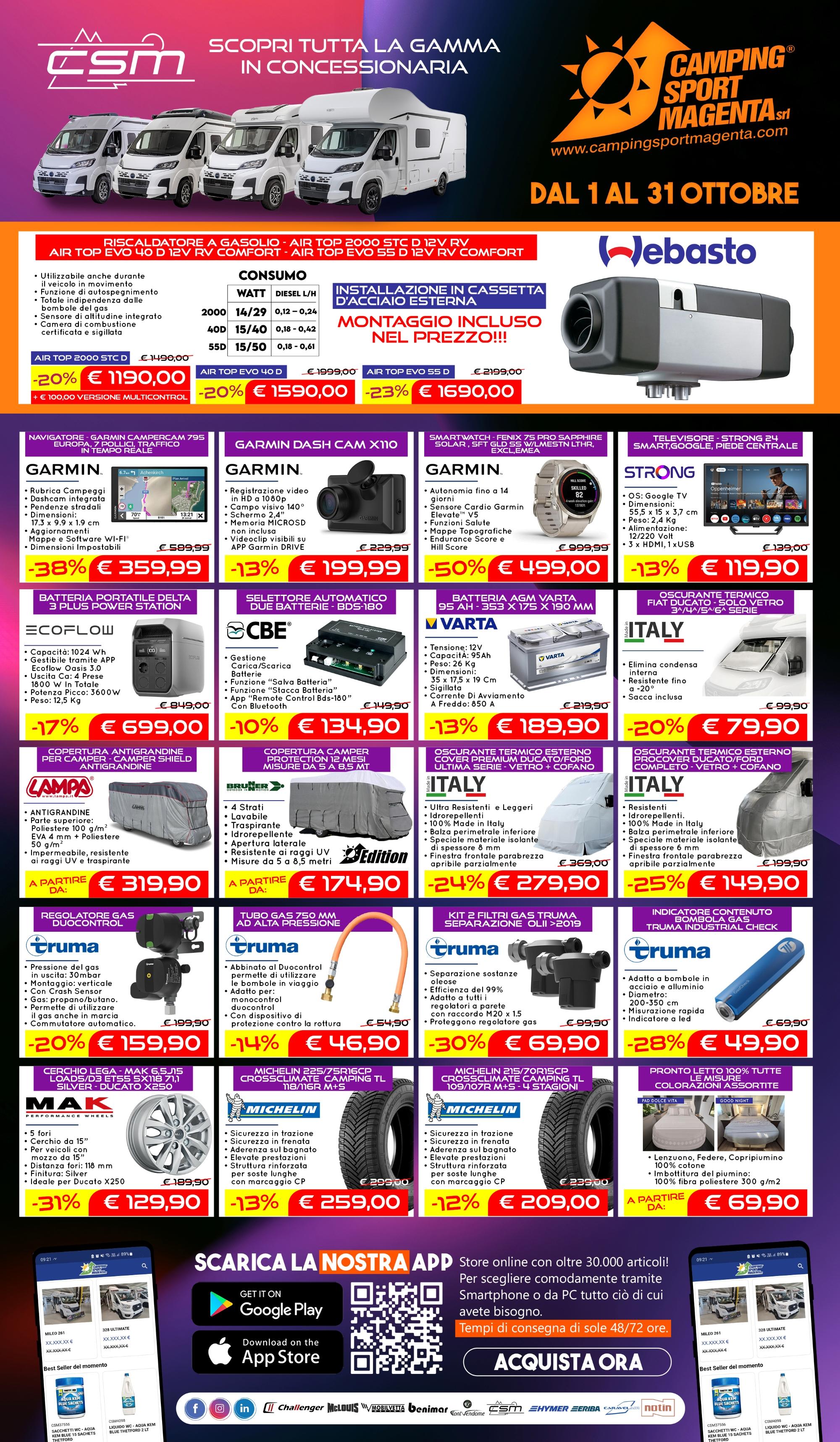 Le nostre offerte di Ottobre!