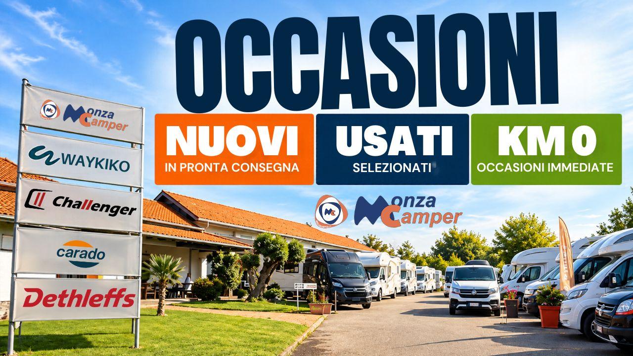 Camper nuovi, usati e KM0 ti aspettano da Monzacamper!
