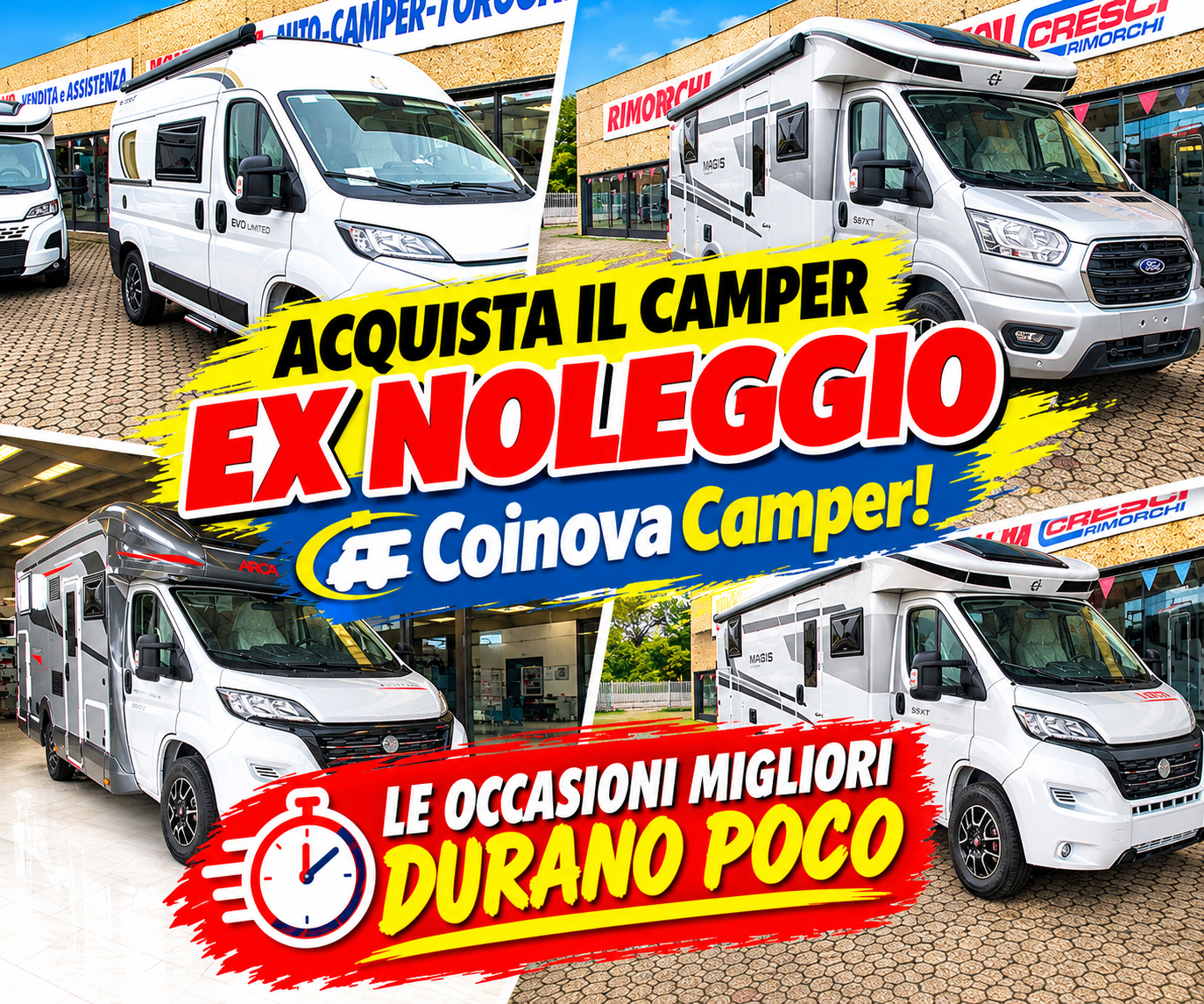 ACQUISTA IL CAMPER EX NOLEGGIO!