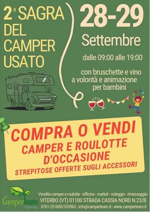 II sagra del camper usato
