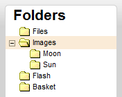 CKFinder Folders Pane