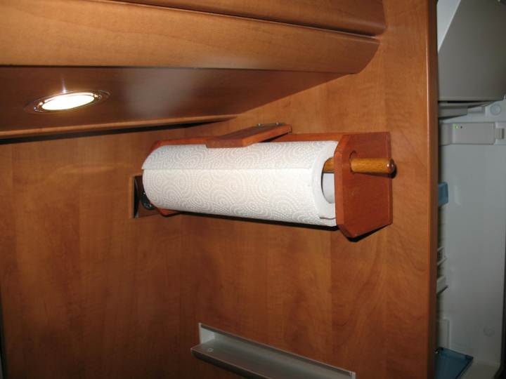 Firlar portarotolo in legno di quercia bagno cucina per soggiorno base quadrata dispenser per rotolo di carta da tavolo 