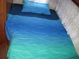 Caldo Sonno in tessuto Fume verde acquamarina