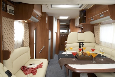 Il lussuoso interno del Laika Rexosline edizione 2010