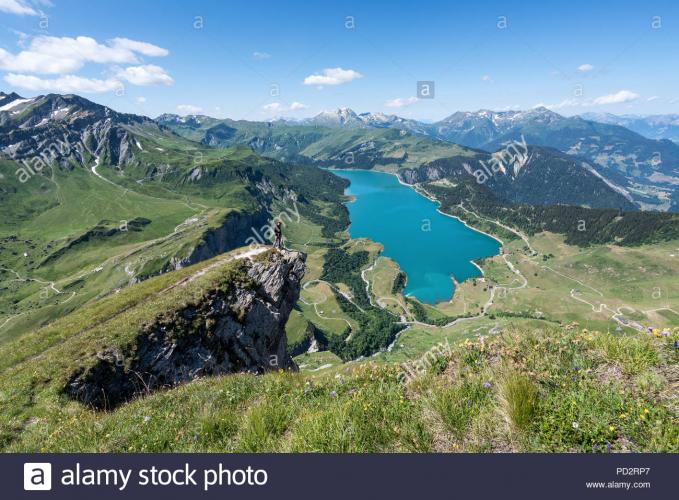 on-via-ferrata-le-roc-du-vent-near-lac-de-roselend-france-europe-eu-PD2RP7.jpg