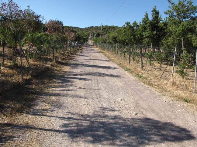 strada verso la proprietà