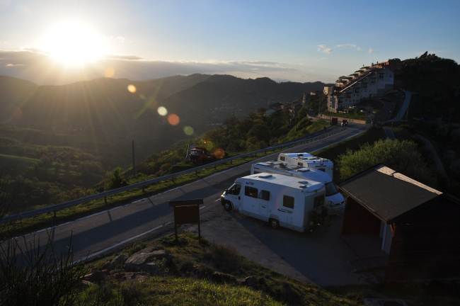 Il punto sosta di pietrapertosa