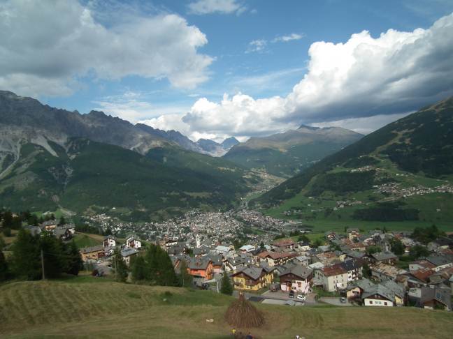 Vista su  Bormio da Oga