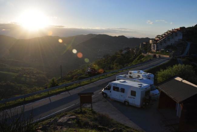 Punto sosta a Pietrapertosa