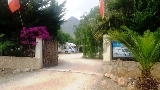 Area Sosta Camper Monte Monaco A San Vito Lo Capo In Via Del
