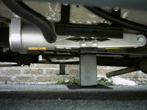 Alloggiati sotto al veicolo