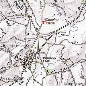 Siamo poco a Nord-Ovest di S.Damiano, in direzione di Cisterna d'Asti