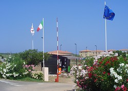 L'ingresso dell'area