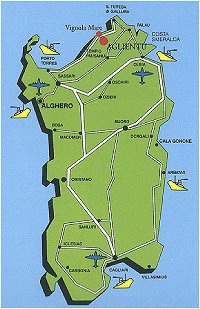 Aglientu si trova nella costa nord dell'isola, in provincia di Sassari