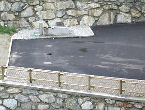 Il camper service, ampio e comodo da utilizzare, sia per il carico che per lo scarico