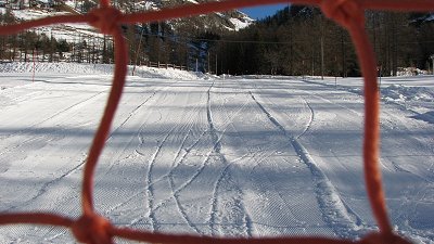La pista di bob e slittino vista dal bassoo