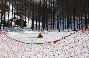 La pista per la discesa in bob, riservata ai più piccini