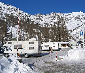 La segnaletica che indica l'accesso all'area