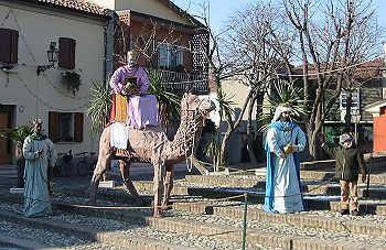 Presepe all'aperto a Cesenatico