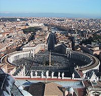 Piazza S.Pietro vista dalla Cupola della Basilica