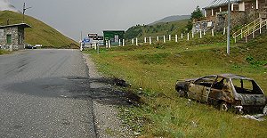 Uno degli resti del rave-party...